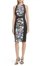 Ted Baker London Akva Kensington Floral Body-Con Dress TB Sz 0 US Sz 2 $295
