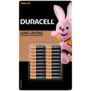 Duracell Alkaline AAA Batteries 40 Pack for TV Remote Controls, Digital Cameras