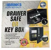 Brinks Drawer Safe or Key Box 7"x7" Home Security Lock Model #4010 New in Box