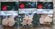 Lara's Craft Hearts & Stars Unpainted Cutouts Crafts New USA Made
