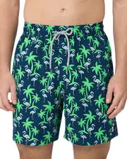 Tom & Teddy Printed Drawstring 6 Swim Trunks Medium