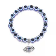 Evil Eye Beads Bracelet with Eye Charm