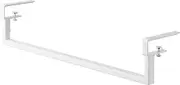 Yamazaki 5648 Extendable Under Shelf Storage Hanger, White, Approx. W 18.3-31.5 x 3.9 x H 3.9 inches (46.5-80 x 10 x 10 cm), Plate Plate - Storage on The Washing Machine, Hanging, Laundry Storage