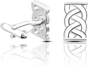 [HAMKVBPR] Men's Cufflinks Men's Cufflinks Personality Cross Geometry Copper Cufflinks Shirt Accessories for Business Wedding