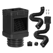 2 Pack Rain Gutter Downspout Extensions, Extra Long Downspout Extension, Leaf...