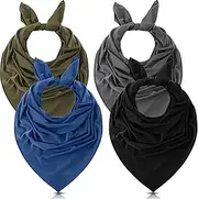 [SATINIOR] 4 Pcs Cooling Bandana Men Wicking Bandanas Scarfs for Women Sun Protective Cools Instantly When Wet Breathable Face