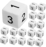 KOMBIUDA 30Pcs Game Dice Replacement for Board Games Parties Gatherings Lightweight Easy for Entertainment and Fun Activities