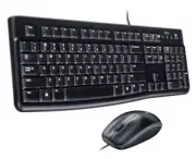 Logitech MK120 USB CBL Keyboard & Mouse - 104 Key -Optical -1000 dpi -3 Buttons