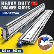 125/240kg Locking Drawer Slides / Runners 356-1422mm 4wd Trailer Fridge Draw 2X