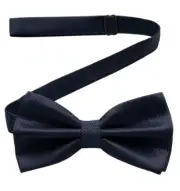 Men’s Classic Solid Pre-tied Bow Tie for Wedding,Formal Tuxedo Navy Blue