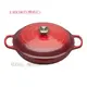 【易油網】Le Creuset 淺圓鑄鐵鍋 媽咪鍋 30cm 3.2L (櫻桃紅)