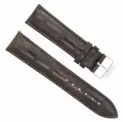 18MM GENUINE LEATHER WATCH STRAP BAND FOR MOVADO WATCH DARK BROWN