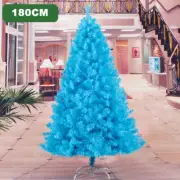 SALE 6FT 1.8M Sky Blue Christmas Tree Xmas Decoration 712PVC Tips Metal Stand