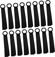 [Gogogmee] Cheerleading Ball Pom Pom Tags Cheerleading Supplies Cheerleader Name Tags Cheering Stick Lanyard Cheering Prop Cheerleading Balls Label Pom Tags Cheer Polyester Black