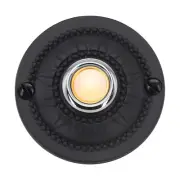 Waterproof Round Iron Doorbell Push Button with LED Light Easy Installation