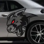 x2 Panther Jaguar Cat Fits Dodge Challenger Vehicle Graphic Decal Truck Sticker