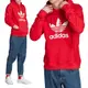 Adidas Trefoil Hoody 男款 紅色 休閒 運動 連帽 上衣 長袖 IM4497