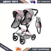 Bayer Twin Neo Doll Pram With Butterfly Motif Stroller Pram For Doll Below 46cm