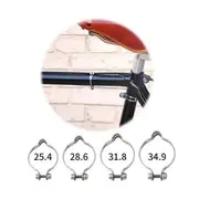 Clip Clamps Steel Bike Guide Organizer Cable Clamp Brake Shifter Tube Clamp-On Vintage Bicycle Parts for Brake Cable Housing Silver 25.4mm