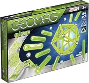 Geomag 336 Glow Magnetic Construction Set, 64-Pieces
