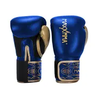 在飛比找PChome24h購物優惠-MaxxMMA 拳擊手套經典款-亮藍-散打/搏擊/MMA/格