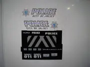 Joliet Illinois Police Patrol Vehicle Decals 1:64 Two For One Money