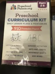 The Ultimate Preschool Curriculum Kit on CD - Printable Workbooks Lesson Plan...