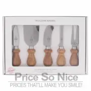 Williams Sonoma Antonini Olivewood Cheese Knives, Set of 5 MSRP $100
