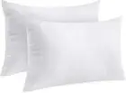Throw Pillows Insert (Pack of 2 White) 30 X 50 Cm Bed and Couch Cushions