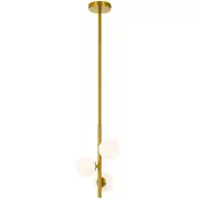 Moran 3L Pendant Light Antique Gold Opal | Telbix Lighting