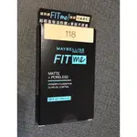 全新 媚比琳 FIT ME 反孔 特霧 全進化 零瑕 奇蹟 粉餅 色號 118