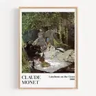 Claude Monet - Luncheon on the Grass 1866 Exhibition Art Poster Print.
