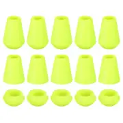 20Pcs Plastic Cord Lock Bell End Stopper Cord End Lock Rope Fastener Light Green