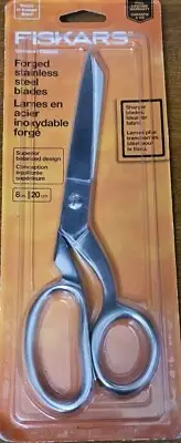 Fiskars Forged Steel Scissors 8" Fabric Sewing Dressmaking Craft