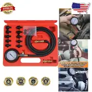 Professional Oil Pressure Gauge Kit - Engine Compression Tester in Durable Case