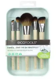 Ecotools Start The Day Beautifully Make-up Brushes-6 Brushes& Storage Case