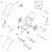 Thule Upper Bracket Left Holder Up Left for Thule Chariot Sports Cross 2