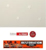 HOLDEN HQ HJ HX HZ WB PANEL VAN (SHORT) WHITE stars ROOF LINING (2A)