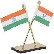 print fobia Indian Flag for Car Dashboard, Flag for Office Table, Flag for Study Table (Car Dashboard Flag)_ES