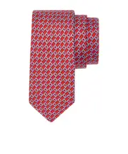 Gancini printed tie One size red