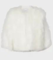 [Yves Salomon] Yves Salomon Feather jacket AU 4 white
