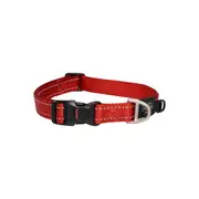 Rogz Red Large 20mm Wide x 34cm to 56cm Classic Utility Collar for Dogs & Puppies
