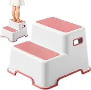 Fravsiu Potty Stool, Kids Sink Stool - Foot Stool for Potty Training 2 Steps | Bathroom Toilet Stool, Non-Slip Base for Potty Use