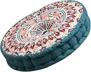 PHENOFICE Thick Dining Garden Furniture Cushions Floor Chair Pads for Dining Chairs Lounge Seat Printing Seats Pad Sitting Mat Living Room Supply Polyester Blue