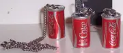 Coca-Cola Can Style Necklace and Earrings Set Coke