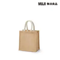 在飛比找momo購物網優惠-【MUJI 無印良品】黃麻購物袋A6(原色)