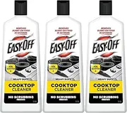 EASY-OFF Heavy Duty Cooktop Cleaner, Removes Burnt on Food in Seconds, Non-Scratch, No Scrubbing Tools Needed, 16 Oz, 3 Count