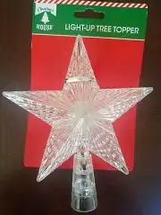 Christmas Light Up Small Tree Topper Star-BRAND NEW-SHIPS N 24 HOURS
