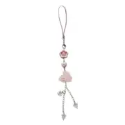 Eye Catching Beaded Phone Straps Chain with Rabbit Pendant for Bag Handbag Purse