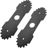 YAMTO 2 Pack Heavy Duty Durable Steel 8-3/4" Edger Blades 638006008 fits for Ryobi Trimmer Edger Attachment, Replacement Sharpen Edging Blades with Teetch fits for Ryobi #P2300A/#P2310 Edger